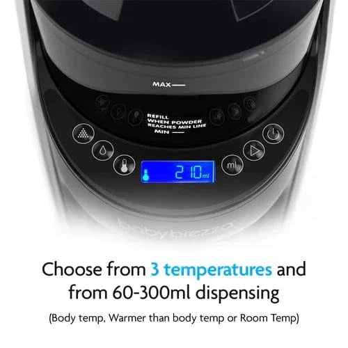 Baby Brezza formula dispenser All Black, imported from the UK