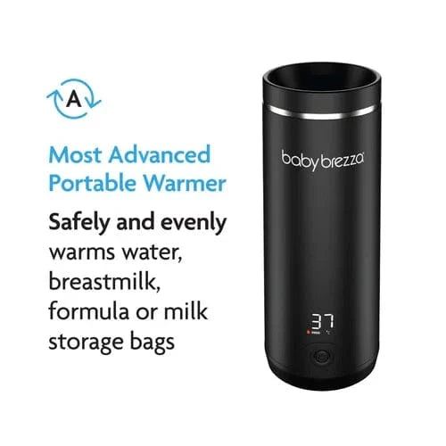 Baby Brezza SuperFast portable bottle warmer all black - British product