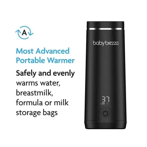 Baby Brezza SuperFast portable bottle warmer all black - British product