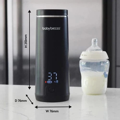Baby Brezza SuperFast portable bottle warmer all black - British product
