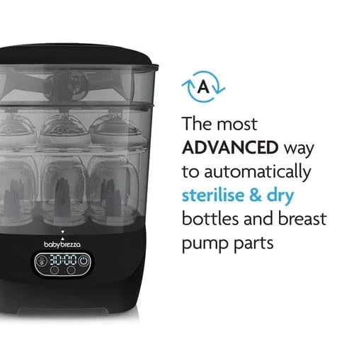 Baby Brezza bottle sterilizer dryer advanced all black - British product