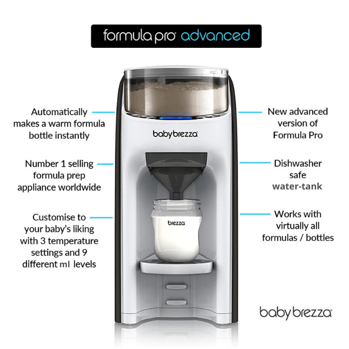 Baby Brezza Formula Pro Advanced formula maker, white and black (British brand)