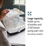 Baby Brezza SuperFast steriliser dryer in white, imported from the UK