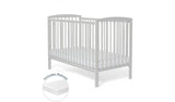 Baby Elegance Starlight Baby Cot with Mattress - Grey