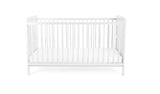 Baby Elegance Travis Baby Cot Bed with Mattress - White