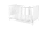 Baby Elegance Travis Baby Cot Bed with Mattress - White