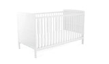 Baby Elegance Travis Baby Cot Bed with Mattress - White