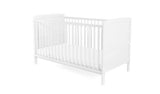 Baby Elegance Travis Baby Cot Bed with Mattress - White