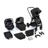 Babymore Memore V2 Travel System 13 Piece Pecan i-Size – Black