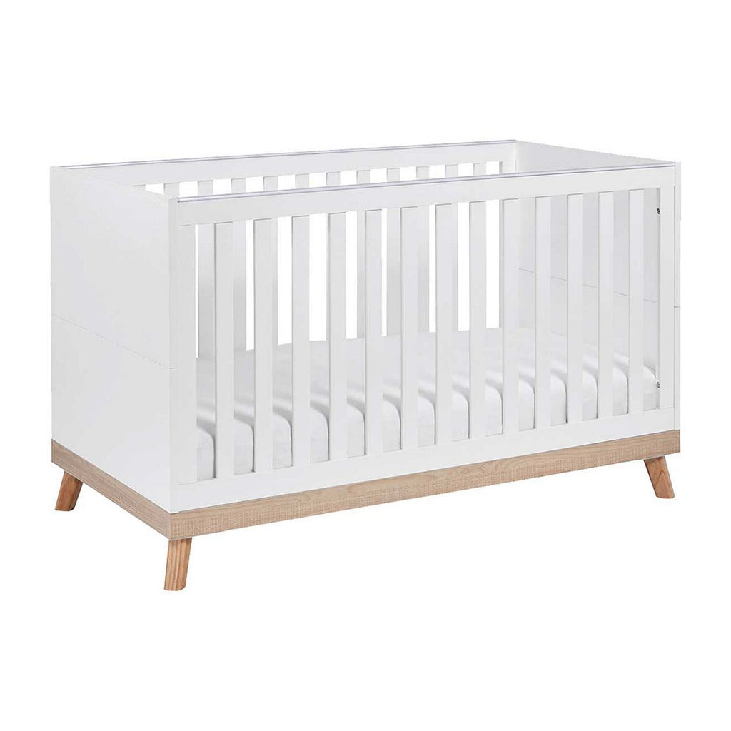 Babymore Mona Cot Bed - White