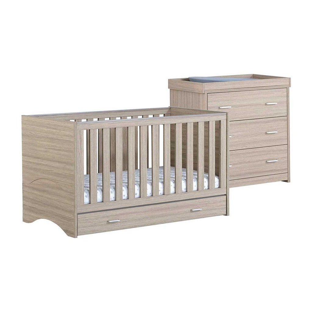 Babymore Veni 2 Pieces Room Set - Oak