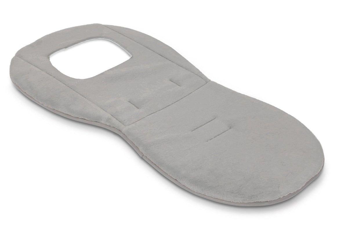 Oyster 3 grey fur seat liner for pushchair - British product