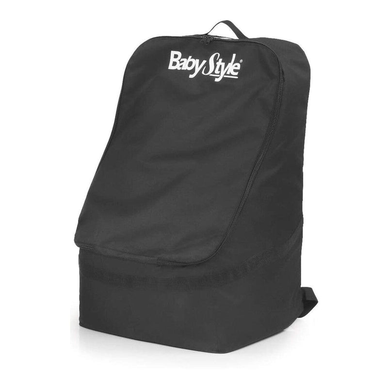 BabyStyle black travel bag for Egg and Oyster, imported from the UK