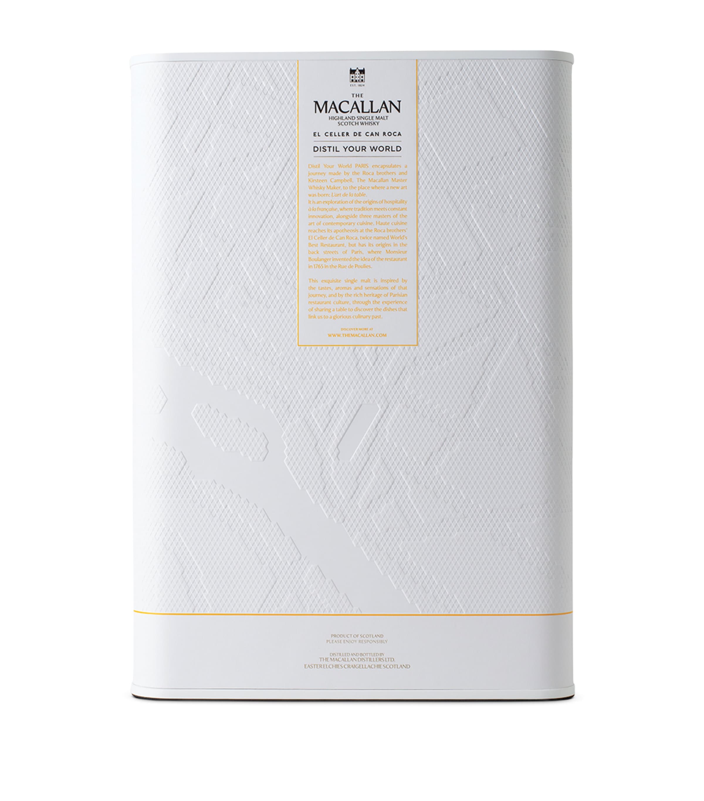 The Macallan single malt Scotch whisky Distil Your World Paris Edition 70cl - British product