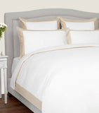 Oxford Pillowcase in Cotton Sateen with Color Block Design, 51cm x 71cm