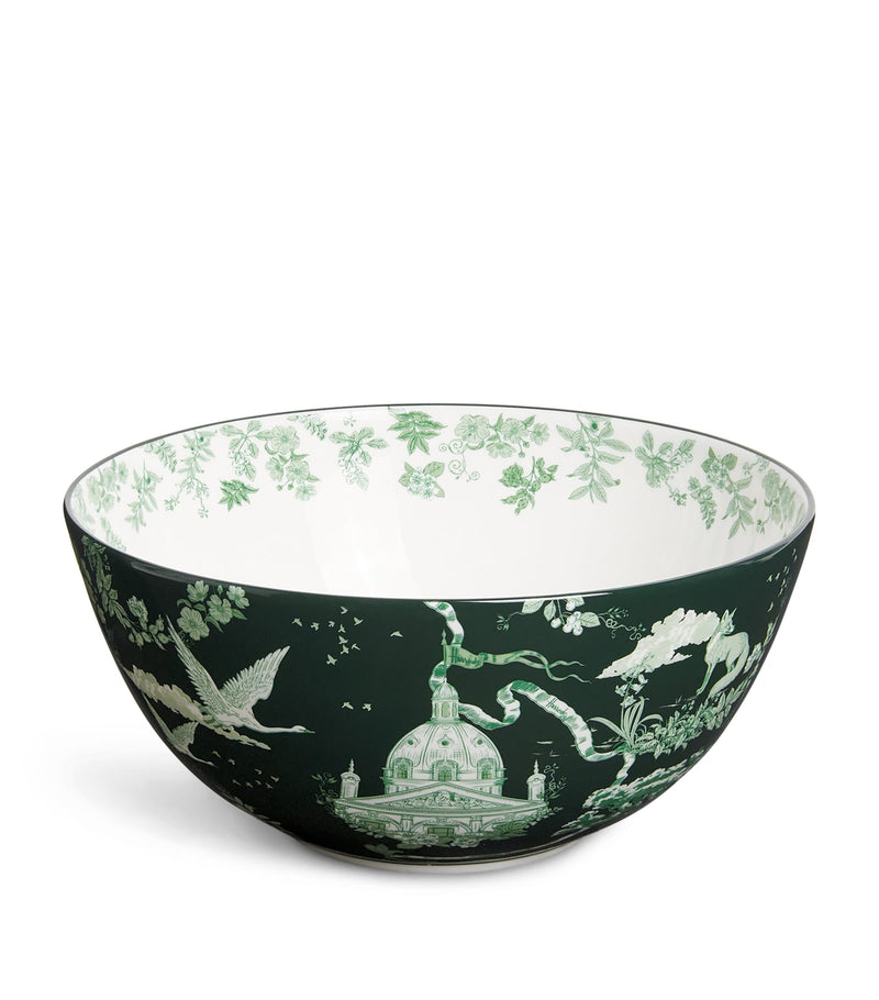 Harrods fine bone china Toile bowl 22.5cm, UK version