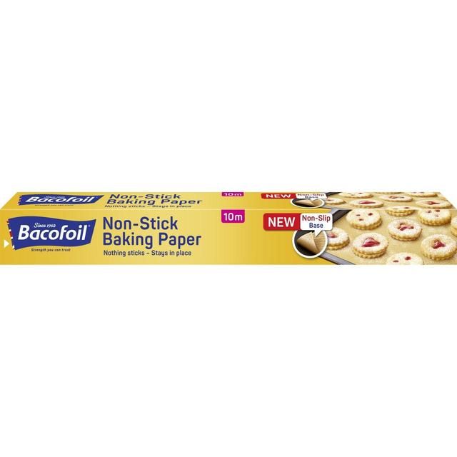 Bacofoil Non-Stick/Non-Slip Baking Paper 10M