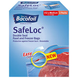 Bacofoil Safeloc® Food and Freezer Medium Bags,152 Pack