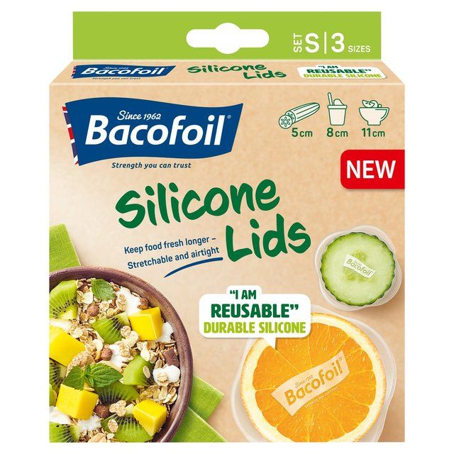 Bacofoil Silicone Lids Small   3 per pack