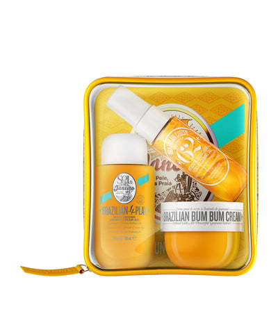 Harrods Travel Body Care Set with Cream, Shower Gel, and Fragrance Mist - 50ml, 90ml, 30ml- Buy online at McGrocer