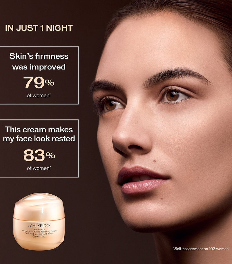 Shiseido Benefiance Overnight Wrinkle Resisting Cream 50ml (British brand)