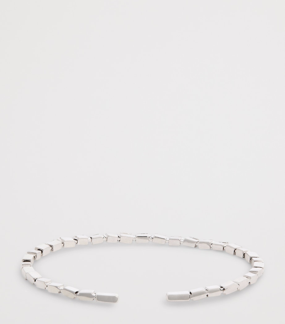 Suzanne Kalan white gold diamond thin bold bangle - British product