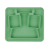 Badabulle Anti-Slip Weaning Silicone Compartment Plate