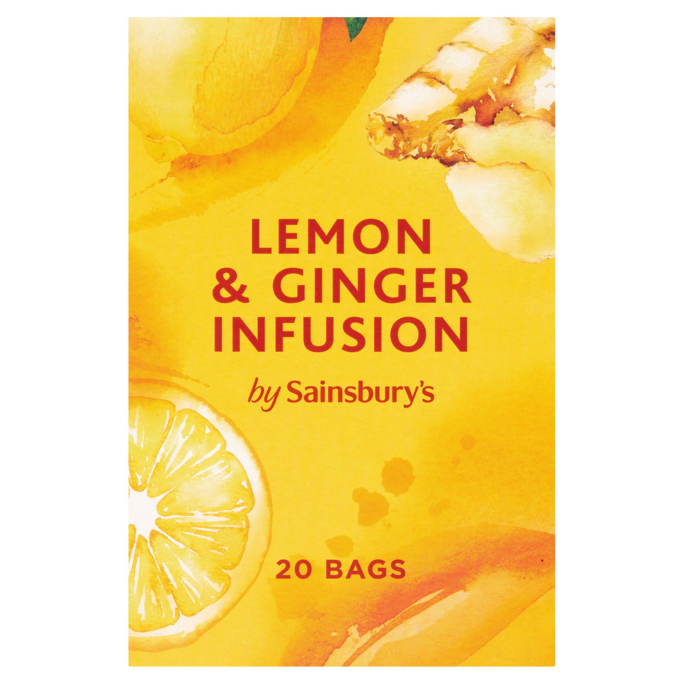 Sainsbury's Infusions Lemon & Ginger Tea Bags x20 GOODS Sainsburys   