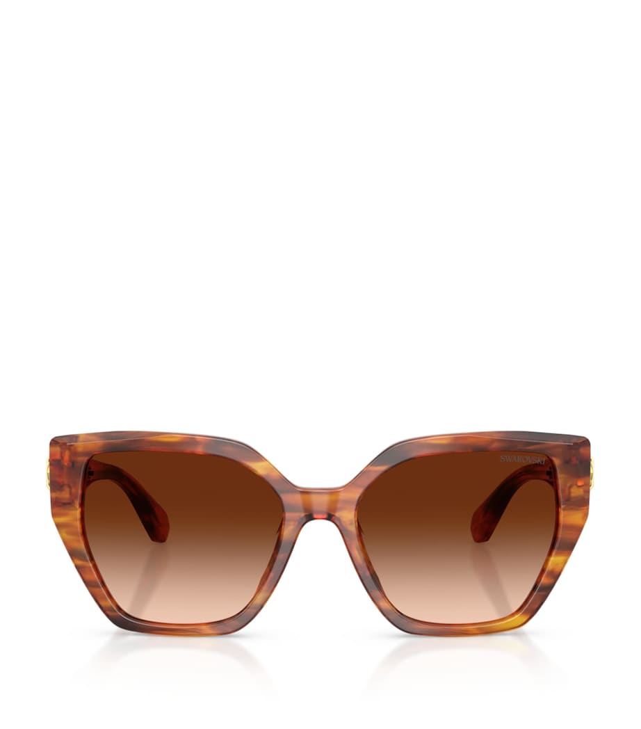 Swarovski irregular acetate sunglasses with crystals, imported from the UK