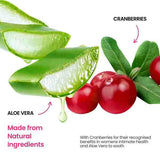 WooWoo Cranberry Cleanse pH-balanced intimate wash, imported from the UK