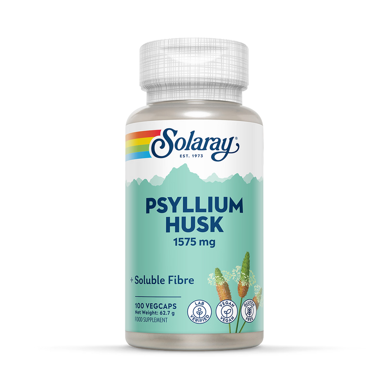 Solaray psyllium husk 1575mg capsules 100 count (British brand)