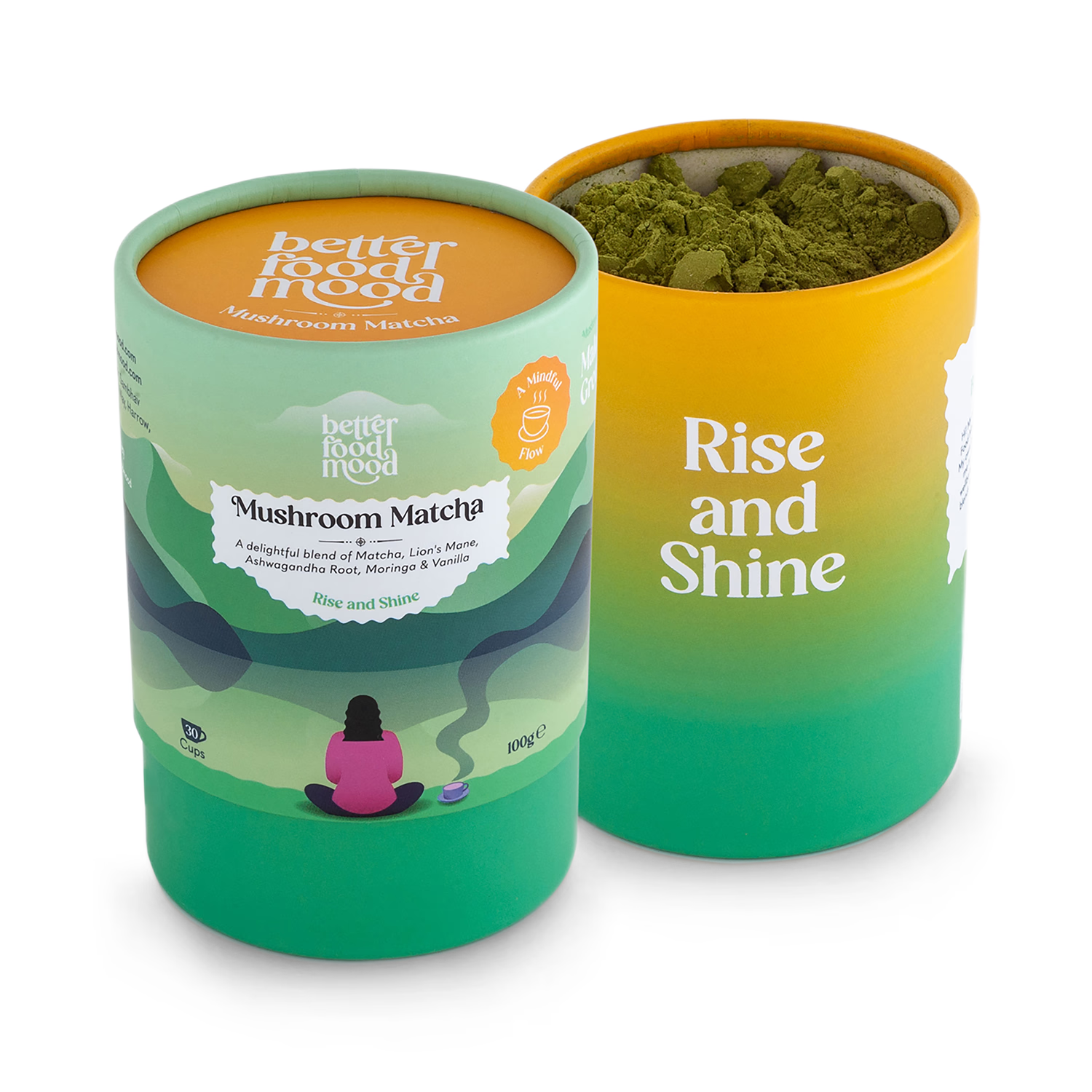 Mushroom Matcha Latte Powder Blend 100g - UK version