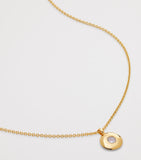 Monica Vinader gold vermeil moonstone necklace (British brand)