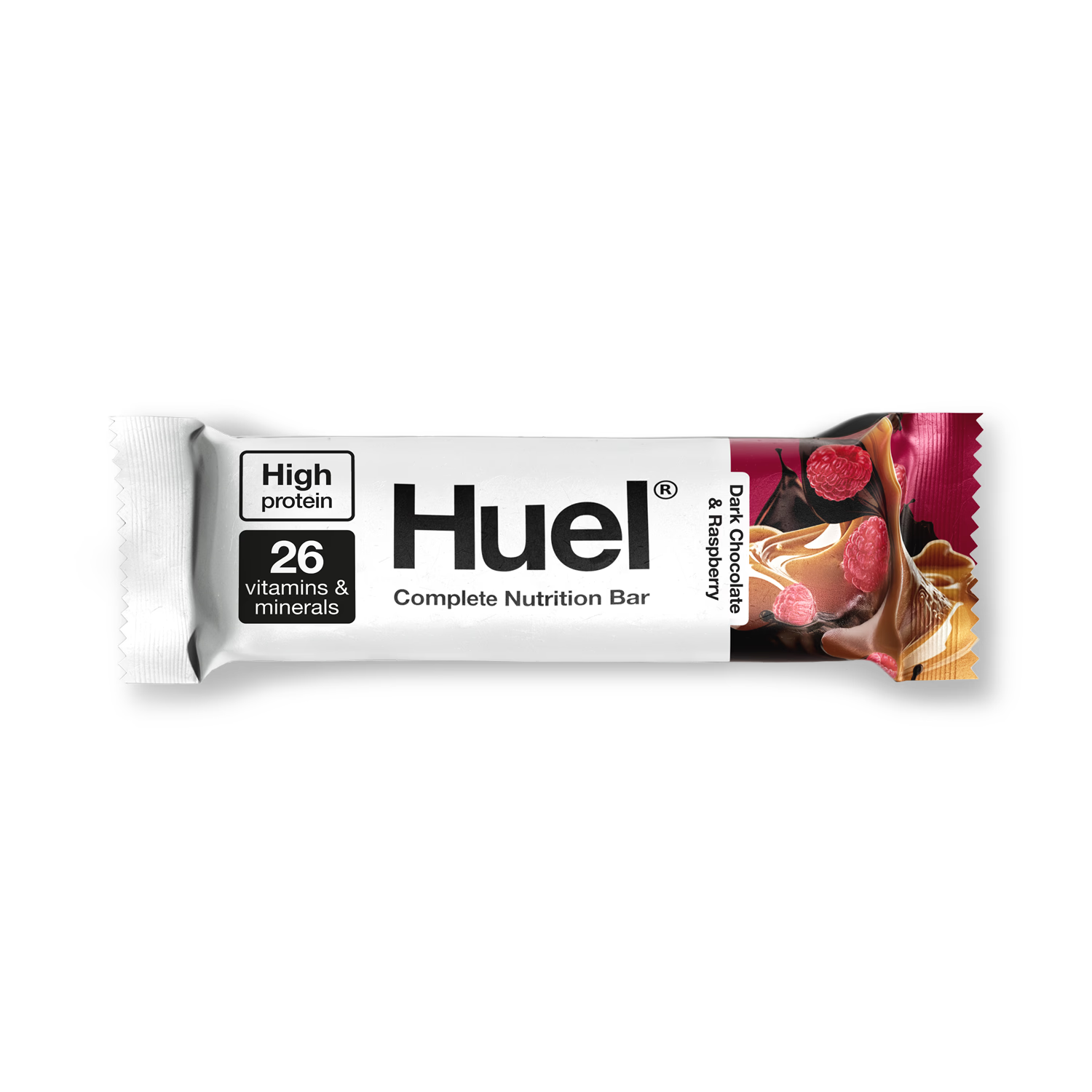 Huel nutrition bar dark chocolate raspberry 55g - British product