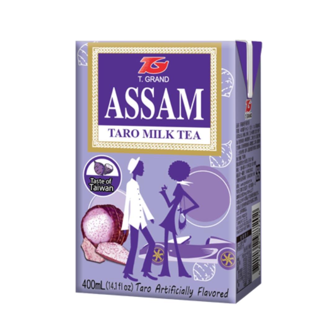 T. Grand Assam taro milk tea, imported from the UK