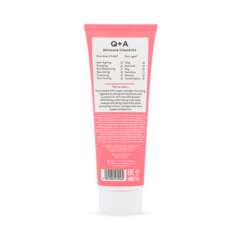 Q+A Collagen Cleansing Balm 125ml, UK version