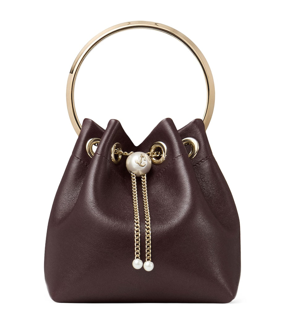Jimmy Choo leather Bon Bon top-handle bag, imported from the UK