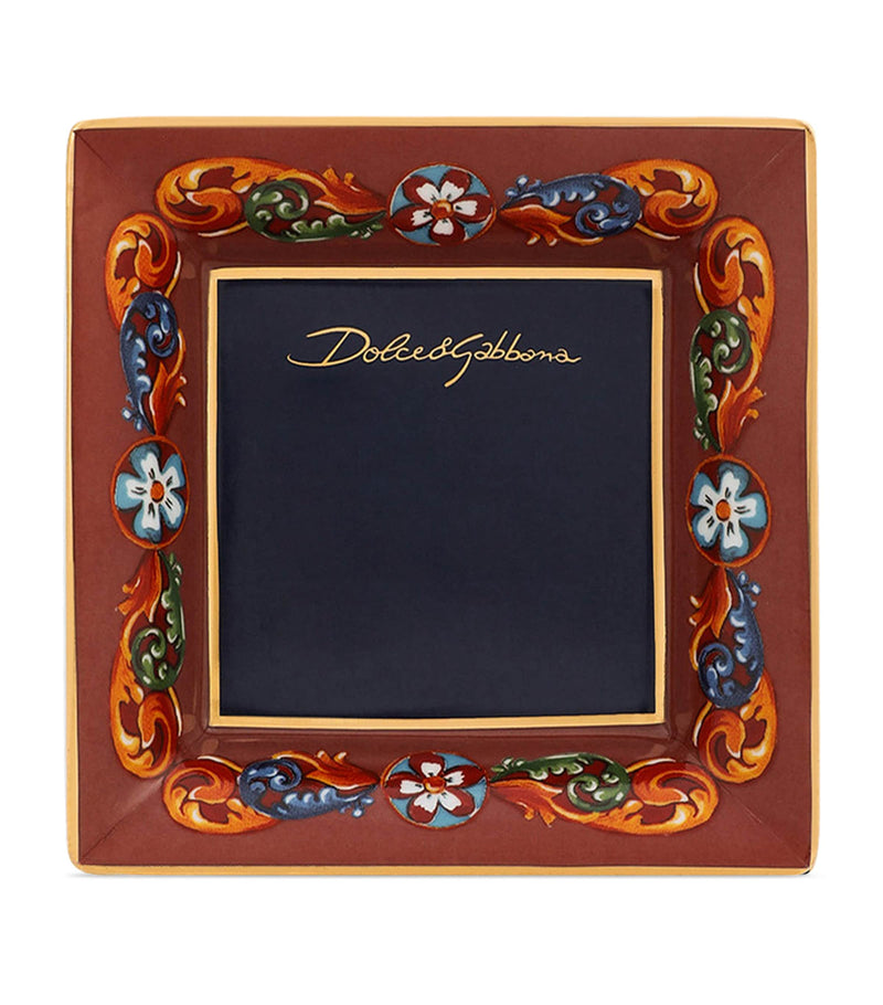 Dolce&Gabbana Casa decorative square plates Carretto design 10cm - British product