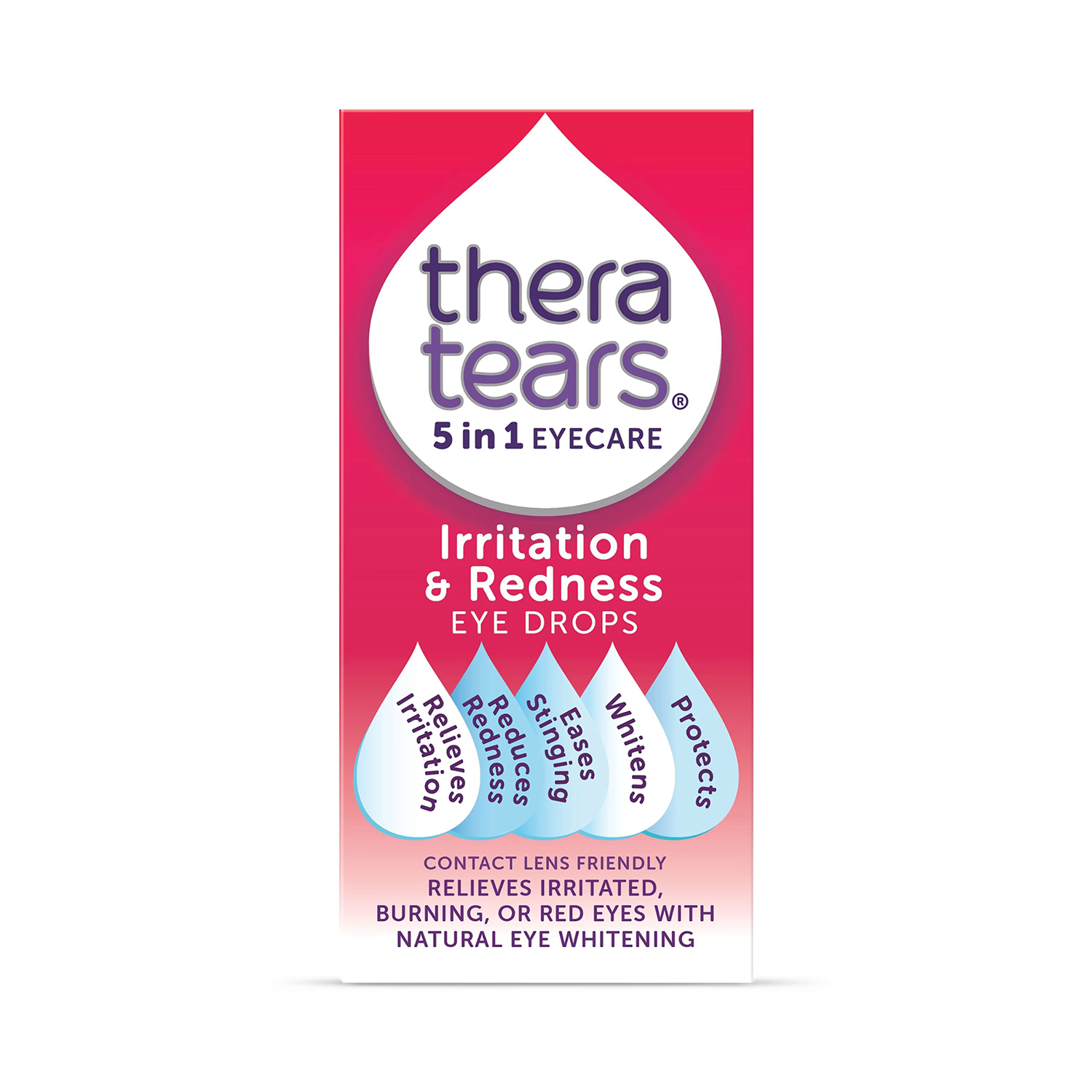 TheraTears 5-in-1 Irritation & Redness eye drops 10 ml, UK version