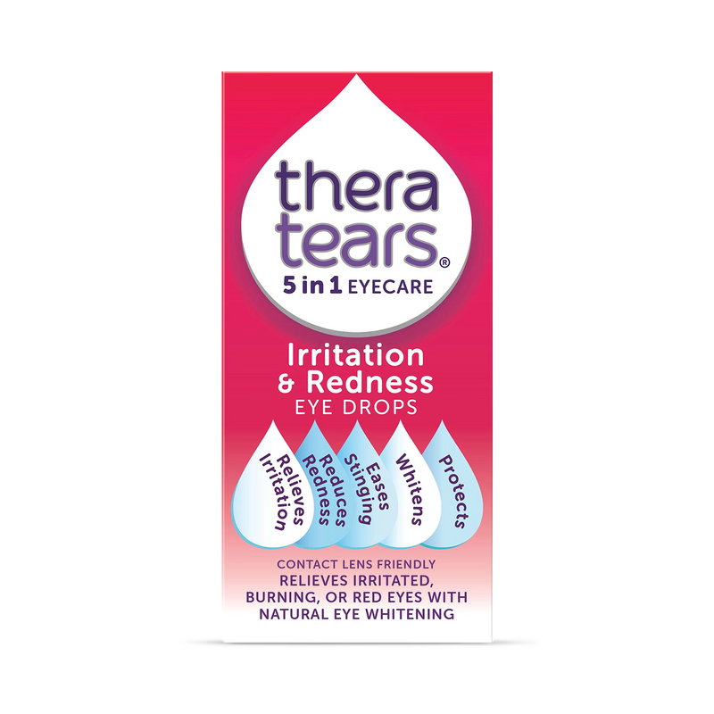 TheraTears 5-in-1 Irritation & Redness eye drops 10 ml, UK version