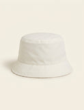 Prada logo-plaque nylon bucket hat with cotton lining, UK version