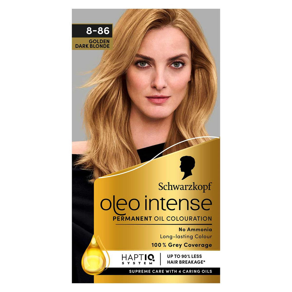 Schwarzkopf Oleo Intense Permanent Oil Colour 8-86 Golden Dark Blonde Hair Dye