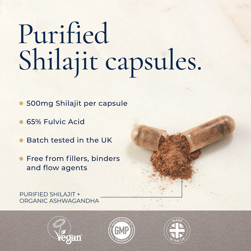 Ayurvediq Shilajit & Ashwagandha capsules 60 - British product
