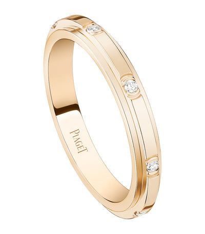 Harrods Piaget Possession Rose Gold Ring with 8 Diamonds- Buy online at McGrocer