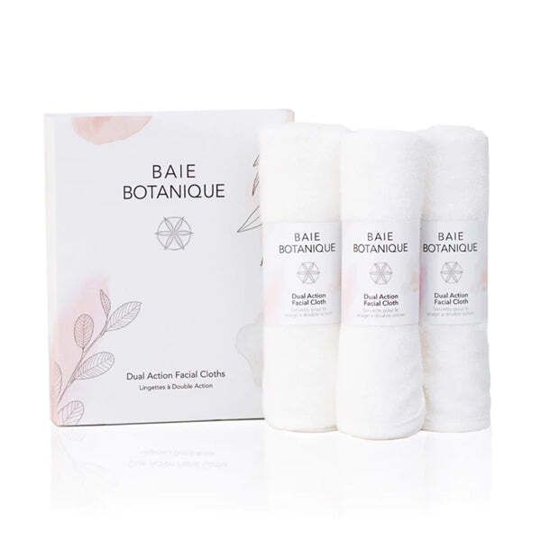 Baie Botanique Dual Action Facial Cleansing Cloth Set of 3