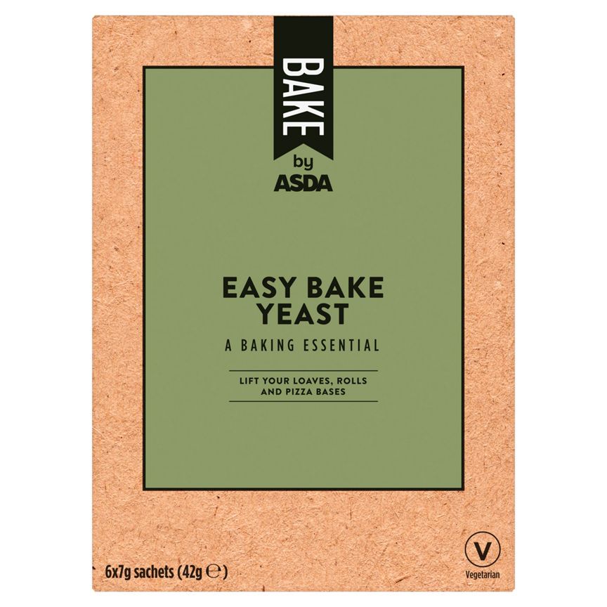 BAKE by ASDA Easy Bake Yeast 6 x 7g (42g)