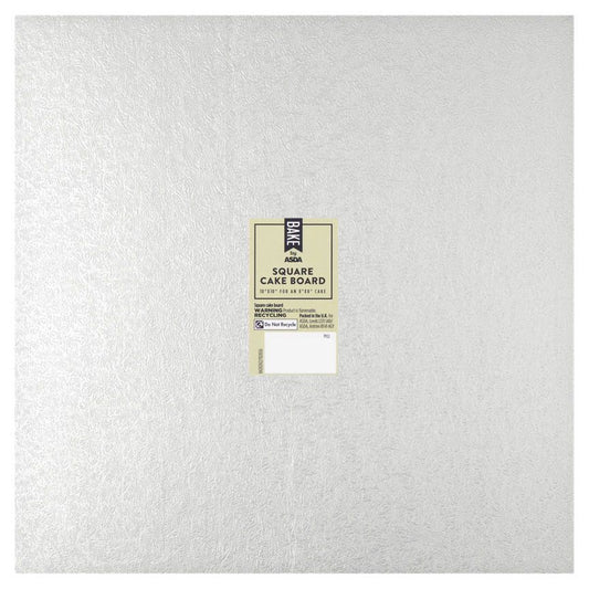 BAKE by ASDA Home Baking Square or Round Cake Boards 10