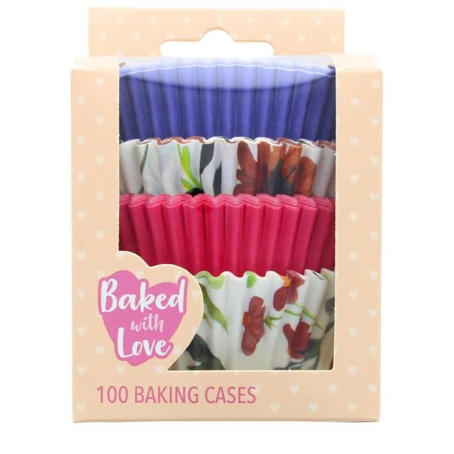 Baked With Love Floral Cup Cake Cases