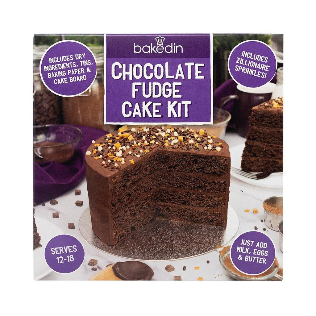 Bakedin Chocolate Fudge Cake Kit, 1kg