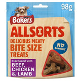 Bakers Allsorts Chicken Beef & Lamb Dog Treats   98g